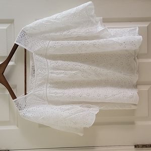 GAP Bell Sleeve Eyelet Top